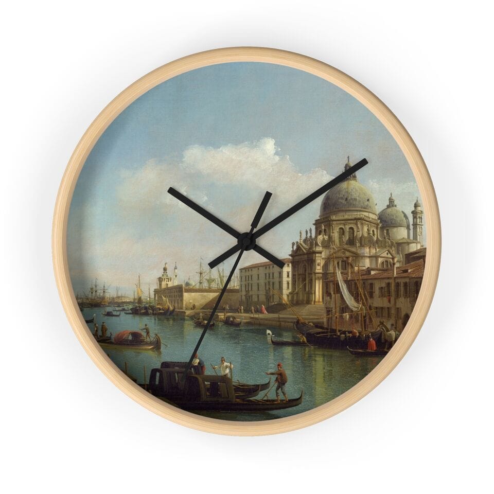 Art Wall Clock, Artist Bernardo Bellotto, Artwork 